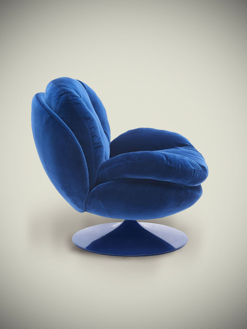 Blue spinning chair sale