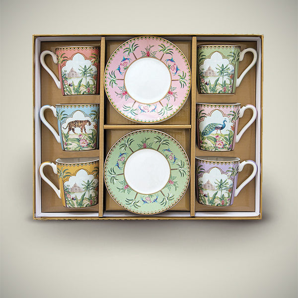 Compra online los mejores juegos de café en porcelana especial para regalo,  de la marca italiana Easy Life. Te presentamos la colección Selva, muy  elegante. ¡El regalo perfecto! — WonderfulHome Shop